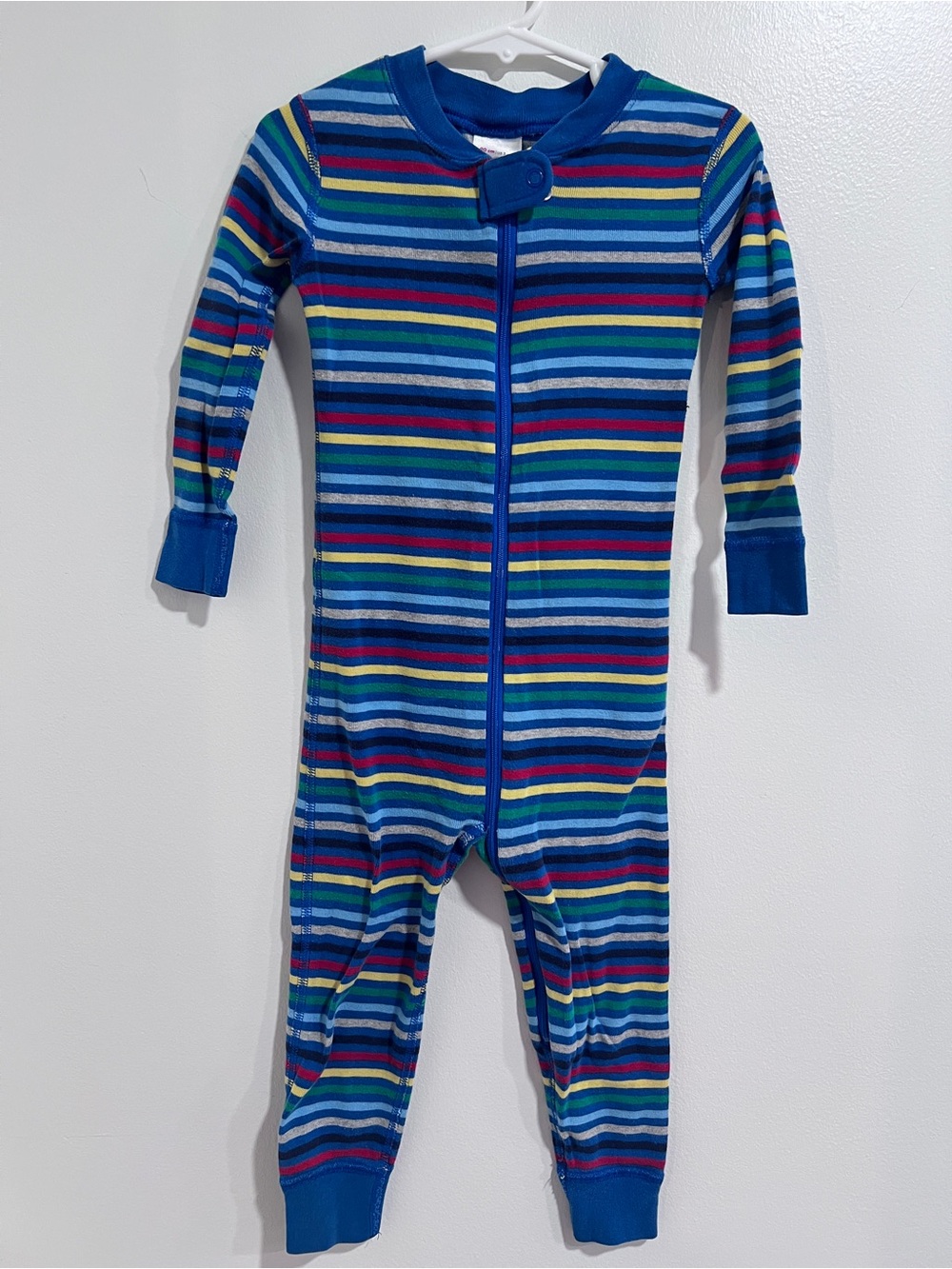 Hanna Andersson Multi Color Stripe Organic Cotton Zip Pajamas 3